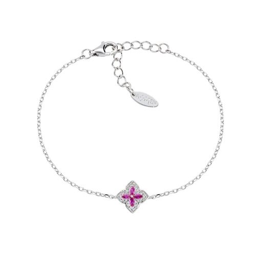 Pulsera Amen Mujer Portofino in Plata Zircone BRPFBBRZ - BRPFBBRZ